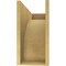 Ekena Millwork 9"W x 27"D x 18"H Classic Huntington Rough Cedar Woodgrain TimberThane Corbel, Primed Tan CORUR09X27X18HUNRCPR - alternate 4